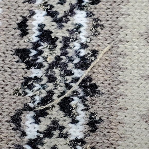 Dress Barn Geometric Pattern Turtleneck/Cowl Sweater- Women's- Size Medium - Picture 9 of 15